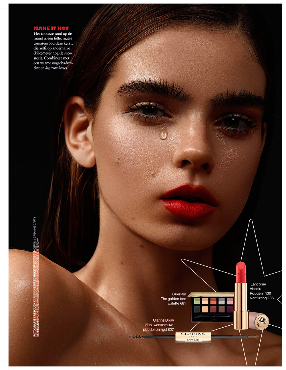 beauty editorial grazia magazine karin van berkel